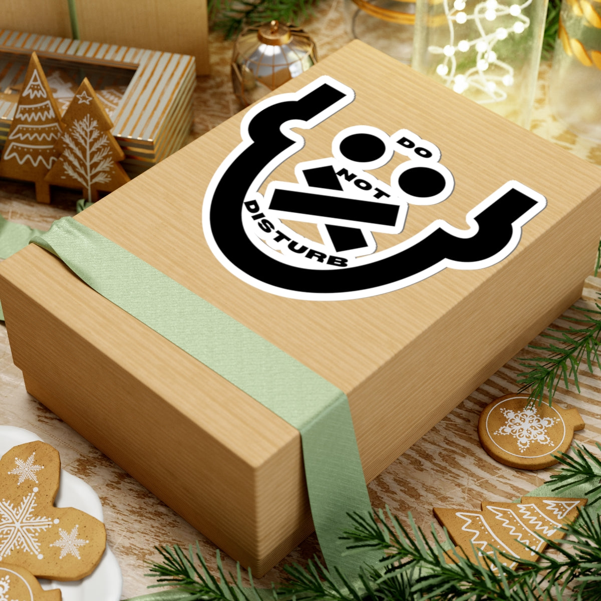 Cross Mouth DND Kiss-Cut Sticker