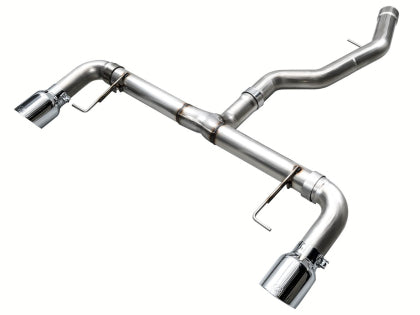 AWE Tuning 19-23 BMW 330i / 21-23 BMW 430i Base G2X Track Edition Axle-Back Exhaust - Chrome Silver