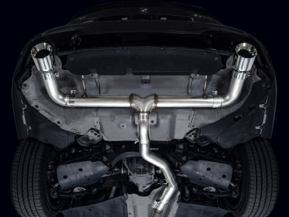AWE Tuning 19-23 BMW 330i / 21-23 BMW 430i Base G2X Track Edition Axle-Back Exhaust - Chrome Silver