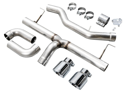 AWE Tuning 19-23 BMW 330i / 21-23 BMW 430i Base G2X Track Edition Axle-Back Exhaust - Chrome Silver