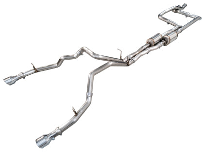 AWE Tuning 2025+ RAM 1500 RHO 3.0 I6 TT 0FG Dual Rear Exit Cat-Back Exhaust - Chrome Silver Tips