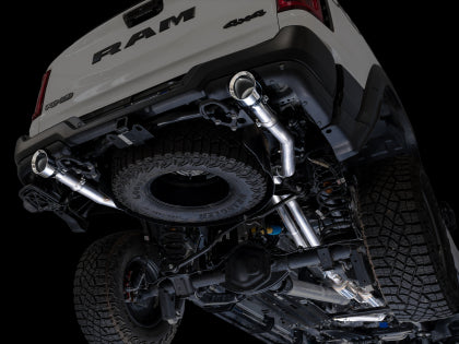 AWE Tuning 2025+ RAM 1500 RHO 3.0 I6 TT 0FG Dual Rear Exit Cat-Back Exhaust - Chrome Silver Tips